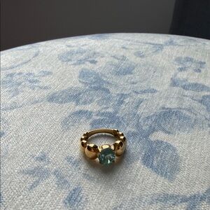 Aquamarine Gold Ring